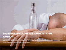 Tablet Screenshot of nodrinking.com